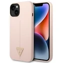 Guess GUHCP14MSLTGP Apple iPhone 14 Plus / 15 Plus pink hardcase Silicone Triangle