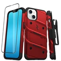 ZIZO BOLT Series Apple iPhone 14 with tempered glass (Red)