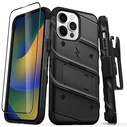 ZIZO BOLT Series Apple iPhone iPhone 14 Pro Max with tempered glass (Black)