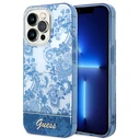 Guess GUHCP14XHGPLHB Apple iPhone 14 Pro Max blue hardcase Porcelain Collection