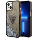 Guess GUHCP14MLFCTPK Apple iPhone 14 Plus / 15 Plus black hardcase Liquid Glitter Palm Collection