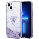 Guess GUHCP14MLFCTPU Apple iPhone 14 Plus / 15 Plus purple hardcase Liquid Glitter Palm Collection