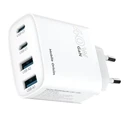 Mobile Origin Φορτιστής Χωρίς Καλώδιο GaN με 2 Θύρες USB-A και 2 Θύρες USB-C 40W Power Delivery Λευκός (MO-40WCH-PW22)