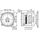 Kenwood Car Speaker Set 21W RMS (2-way) KFC-S1057