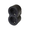 Πολύπριζο Ασφαλείας Legrand SurgeArrest 2 Outlets Black/Grey