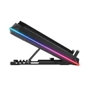 Conceptronic THYIA03B Ψύκτρα (Cooling Pad) για Laptop έως 19'' με 1 Ανεμιστήρα και USB Hub - Ασημί
