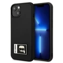Karl Lagerfeld KLHCP13S3DKPK Apple iPhone 13 mini black hardcase Ikonik Patch