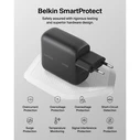 Belkin BOOSTCharge 100W USB‑C GaN φορτιστής τοίχου με καλώδιο USB‑C 1,5 m — Μαύρο