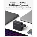 Belkin BOOSTCharge 100W USB‑C GaN φορτιστής τοίχου με καλώδιο USB‑C 1,5 m — Μαύρο