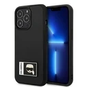Karl Lagerfeld KLHCP13X3DKPK Apple iPhone 13 Pro Max black hardcase Ikonik Patch