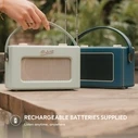 Roberts Revival Uno Solar Portable DAB+/FM Radio with Bluetooth - Midnight Blue