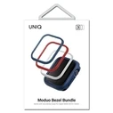 UNIQ frame for Moduo Apple Watch 4/5/6/7/8/9/SE 44/45mm Blue-Red-White [3 PACK]