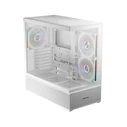 LC-Power LC-812W-ON Quartz Vision Midi Tower Gaming με πλαϊνό παράθυρο, USB 3.2 & USB-C, Λευκό