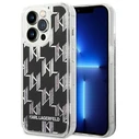 Karl Lagerfeld KLHCP14LLMNMK Apple iPhone 14 Pro hardcase black Liquid Glitter Monogram