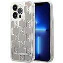 Karl Lagerfeld KLHCP14LLMNMS Apple iPhone 14 Pro hardcase silver Liquid Glitter Monogram