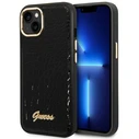 Guess GUHCP14MHGCRHK Apple iPhone 14 Plus / 15 Plus black hardcase Croco Collection
