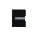 Herlitz Spiralblock "to go" PP-εξώφυλλο A4 80 φύλλα αδιαφανές μαύρο