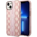 Karl Lagerfeld KLHCP14MHKLSPCP Apple iPhone 14 Plus / 15 Plus hardcase pink Mono Vertical Stripe