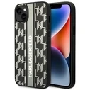 Karl Lagerfeld KLHCP14SPGKLSKG Apple iPhone 14 hardcase grey Monogram Stripe