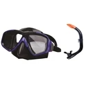 Fortis PVC Two-Tone (Black-Blue) Mask & Snorkel Set