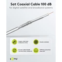GOOBAY καλώδιο κεραίας 27528, 100dB, 75Ω, CCS, 100m, λευκό