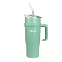 Jocca Θερμός Μπουκάλι Ανοξείδωτο 1.2L Green με Λαβή, Επιστόμιο και Καλαμάκι J-2752