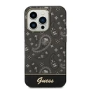 Guess GUHCP14LHGBNHK Apple iPhone 14 Pro black hardcase Bandana Paisley