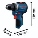 Bosch Professional GSR12V-31 (Solo, C) - Επαγγελματικό Δραπανοκατσάβιδο 12V (χωρίς μπαταρία)