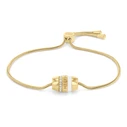 Tommy Hilfiger Women's Bracelet Stainless Steel Adjustable Mesh Charm 2780620 (17.5-21.5 cm)