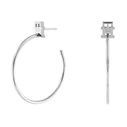Γυναικεία Σκουλαρίκια Tommy Hilfiger 2780727 (3cm) από Ατσάλι Grey