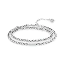 Tommy Hilfiger Women's Chain Bracelet, Stainless Steel with Zirconia, 16 cm (Model 2780875)