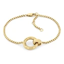 Tommy Hilfiger Women's Bracelet Stainless Steel Gold-Plated 18cm - Model 2780947