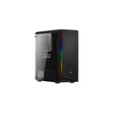 Aerocool Rift Gaming Midi Tower Computer Case with Side Window and RGB Lighting - Black