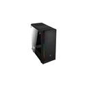 Aerocool Rift Gaming Midi Tower Computer Case with Side Window and RGB Lighting - Black