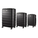 Anda Seat Βαλίτσες Ταξιδιού Σκληρές Σετ 3τμχ (20"/24"/28" ) Μαύρο