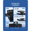 ICY BOX Diamond Case 3710 (IB-3710-C31) - 10-bay SATA HDD/SSD External Enclosure, USB 3.2 Gen 2 Type-C
