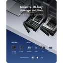 ICY BOX Diamond Case 3710 (IB-3710-C31) - 10-bay SATA HDD/SSD External Enclosure, USB 3.2 Gen 2 Type-C