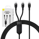 Καλώδιo USB 2in1 Baseus Flash Series USB-C to USB-C 100W, 1.5m (black