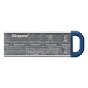 Kingston DataTraveler Kyson G2 USB Flash Drive - 64 GB - Silver/Blue - USB 3.2 Gen 1 (DTKNG2/64GB)