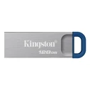 Kingston DataTraveler Kyson G2 128GB USB 3.2 Gen 1 Flash Drive - Silver/Blue (DTKNG2/128GB)