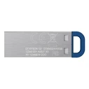 Kingston DataTraveler Kyson G2 DTKNG2/256GB - 256 GB USB 3.2 Gen 1 Flash Drive (Silver/Blue)