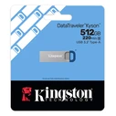 Kingston DataTraveler Kyson G2 512GB USB 3.2 Gen 1 μεταλλικό USB flash drive (ασημί/μπλε) - DTKNG2/512GB