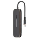 USAMS Hub 2xUSB/USB-C/HDMI/Micro SD+SD black SJ575HUB01