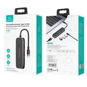 USAMS Hub 2xUSB/USB-C/HDMI/Micro SD+SD black SJ575HUB01