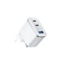 Anker Φορτιστής τοίχου Nano 70W, 2x USB-C + 1x USB-A, Αναδιπλούμενη πρίζα, Λευκό (A121AL21)