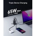 Φορτιστής Πρίζας Anker Prime Gan Iii 3-Port 65W Black