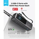 Powerbank Anker 25,000mAh 165W Max 3 x USB-C