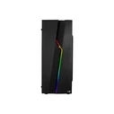 Aerocool Bolt Gaming Midi Tower Κουτί Υπολογιστή με Πλαϊνό Παράθυρο και RGB Φωτισμό - Μαύρο