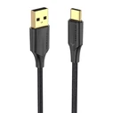 Καλώδιο USB to USB-C Charging 2.0 Vention CTFBF LED 3A 1m (black)