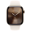 Smartwatch Apple Watch Series 10 GPS + Cellular 42mm Gold Titanium with Starlight Sport Band - M/L